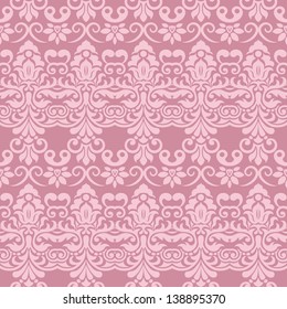 Damask seamless pattern for design. Vector Illustration