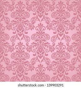 Damask seamless pattern for design. Vector Illustration