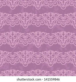 Damask seamless pattern for design. Vector Illustration