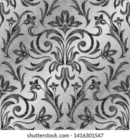 Damask seamless pattern for design. Vector Illustration