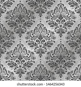 Damask seamless pattern for design. Vector Illustration
