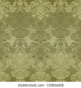 Damask seamless pattern for design. Vector Illustration