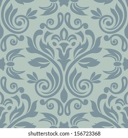 Damask seamless pattern for design. Vector Illustration