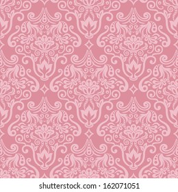 Damask seamless pattern for design. Vector Illustration