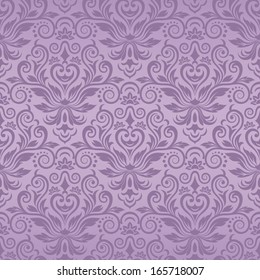 Damask seamless pattern for design. Vector Illustration