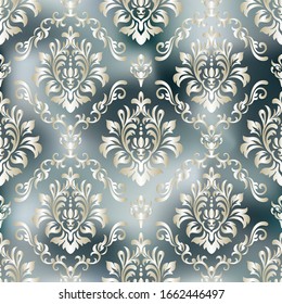 Damask seamless pattern for design. Vector Illustration