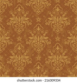 Damask seamless pattern for design. Vector Illustration