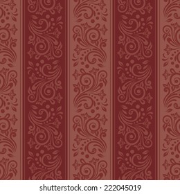 Damask seamless pattern for design. Vector Illustration
