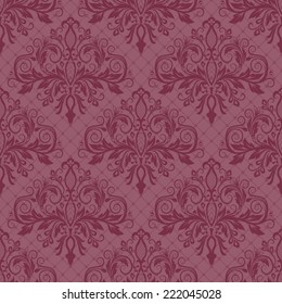 Damask seamless pattern for design. Vector Illustration