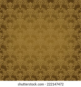 Damask seamless pattern for design. Vector Illustration