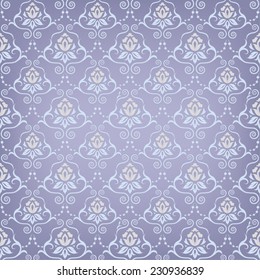 Damask seamless pattern for design. Vector Illustration