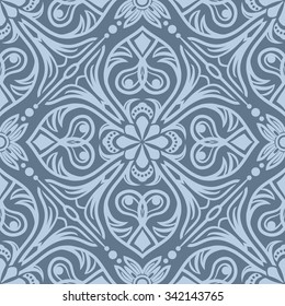 Damask seamless pattern for design. Vector Illustration