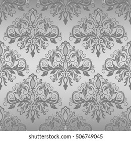 Damask seamless pattern for design. Vector Illustration