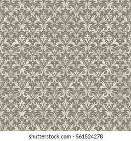 Damask seamless pattern for design. Vector Illustration
