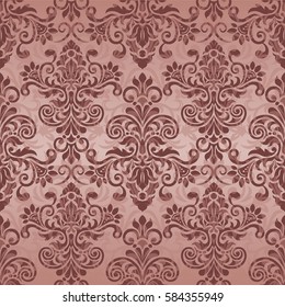 Damask seamless pattern for design. Vector Illustration