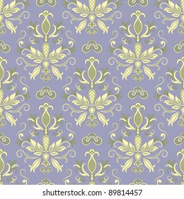 Damask seamless pattern for design. Vector Illustration