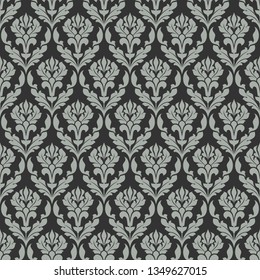 Damask seamless pattern for design. Vintage decorative elements.