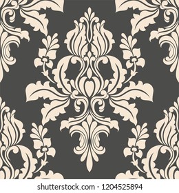 Damask seamless pattern. element. classical luxury old fashioned victorian texture floral, wallpapers, textile, wrapping vector background.