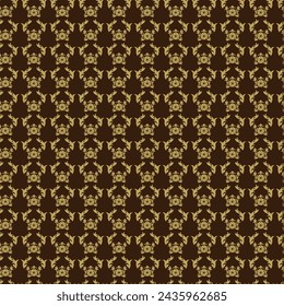 Damask seamless pattern element. Vector classical luxury old fashioned damask ornament.