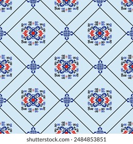 Damask seamless pattern element. Vector classical luxury old fashioned damask ornament, royal Victorian seamless texture for wallpapers, textiles, and wrapping.