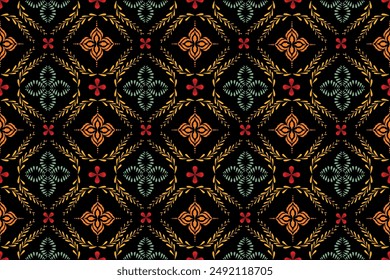 Damask seamless pattern embroidery. oreintal flora  Indian style . Art ornament print. Design for carpet, cover wallpaper, wrapping, fabric, clothing, fashion item.