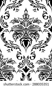Damask seamless pattern. EPS 10 vector illustration without transparency.