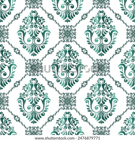 Damask seamless pattern EPS vector,Islamic pattern,Damask ikat ethnic of paisley and decorative floral branches.Indian motif Vector metallic gold background,floral embroidery,oriental for print,fabric