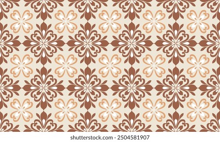 Damask seamless pattern, ethnic pattern.Oriental flora Damask design embroidery, Indian pattern aztec geometric art background. Art ornament print design for carpet,cover wallpaper,wrapping,fabric