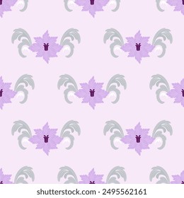 Damask Seamless Pattern floral Classical luxury- Vector Illustration background damask fold fashioned damask ornament vintage