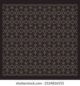 Padrão sem emenda Damask. ornamento decoração floral, estilo Vintage
