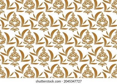 Damask seamless pattern Floral ornament for design, Baroque, Ornament for fabric, wallpaper, Seamless vector background, colored ornaments.