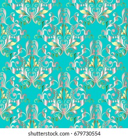 Damask seamless pattern 