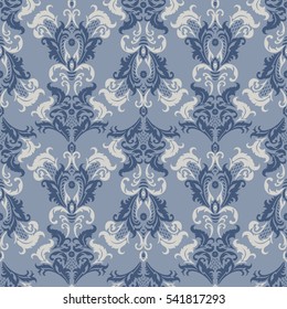 Damask Seamless Pattern. Floral vintage wallpaper