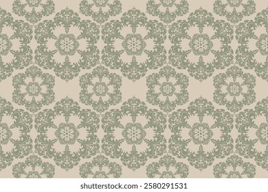 Damask seamless pattern gives a luxurious feel.