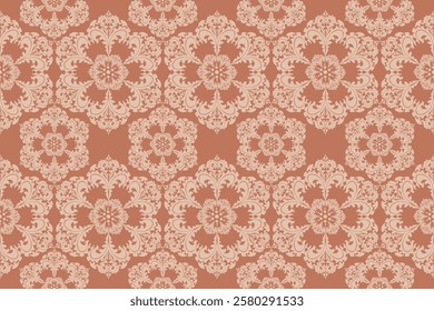 Damask seamless pattern gives a luxurious feel.