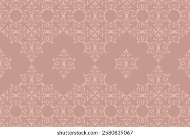 Damask seamless pattern gives a luxurious feel.