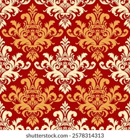 Damask seamless pattern. Ikat floral seamless pattern vector illustration, blue and white background,Aztec style,baroque pattern.design for texture,fabric,clothing,wrapping, wallpaper, carpet.