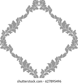 Damask seamless pattern intricate design. Luxury royal ornament, victorian texture for wallpapers, textile, wrapping. Exquisite floral baroque lacy flourish