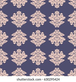 Damask seamless pattern intricate design.