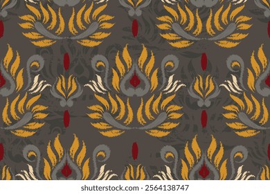 damask seamless pattern, motif, fabric, wallpaper, background, etc.