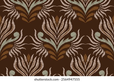 damask seamless pattern, motif, fabric, wallpaper, background, etc.