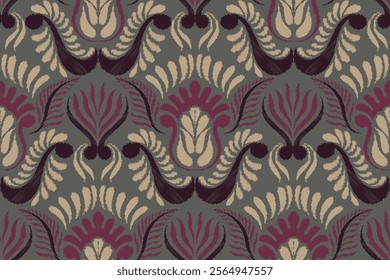 damask seamless pattern, motif, fabric, wallpaper, background, etc.