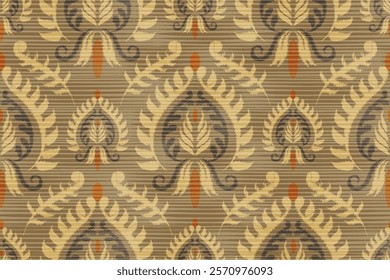 damask seamless pattern, motif, fabric, wallpaper, background, etc.