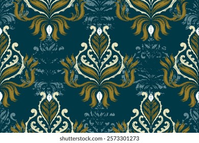 damask seamless pattern, motif, fabric, wallpaper, background, etc.