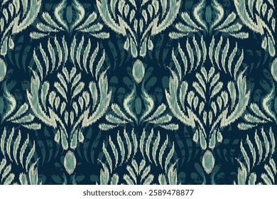 damask seamless pattern, motif, fabric, wallpaper, background, etc.
