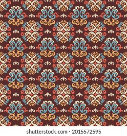Damask Seamless Pattern, Ornament for fabric, wallpaper, packaging. Decorative print
