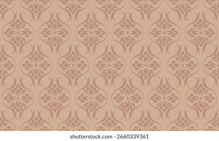 Damask Seamless Pattern Ornamental Swirl Design