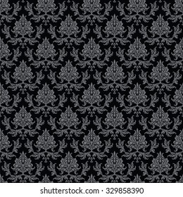 Damask seamless pattern for textile design