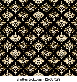 Damask Seamless Pattern, Texture. Elegant Luxury Background. Vector Illustration