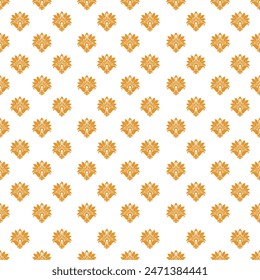 Damask Seamless pattern in tribal, folk embroidery, Indian style. Aztec geometric art ornament print.Design for carpet, cover.wallpaper, wrapping, fabric, clothing	